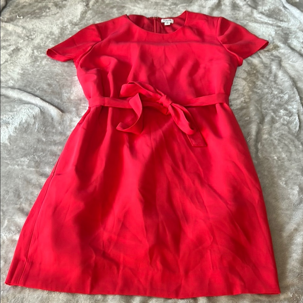 J. Crew Vibrant Red Mini Dress